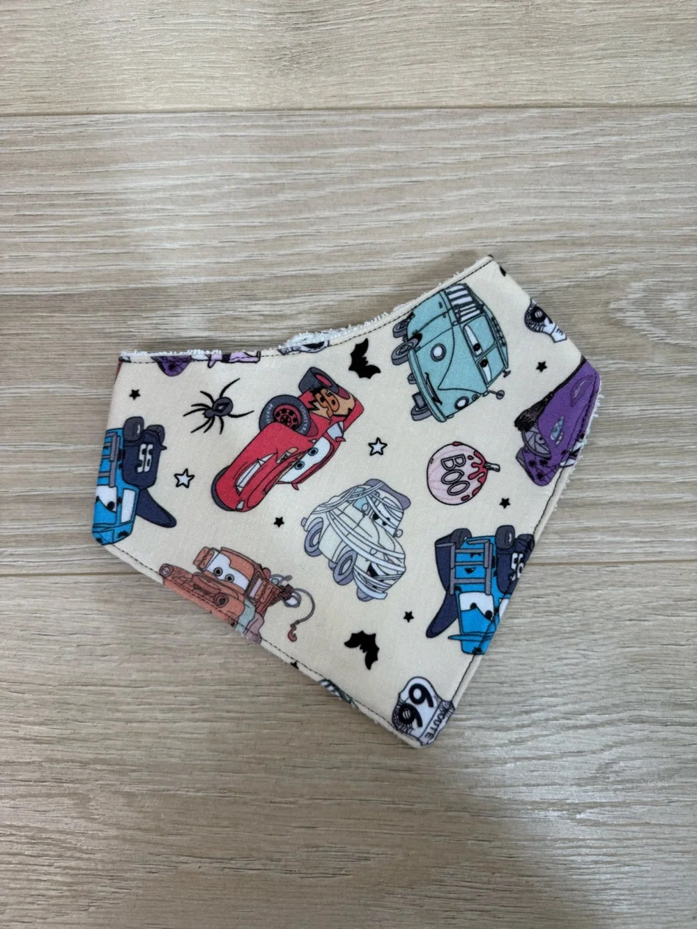 Remi Lyn & Co. Bamboo Halloween Cars Handmade Bandana Bib